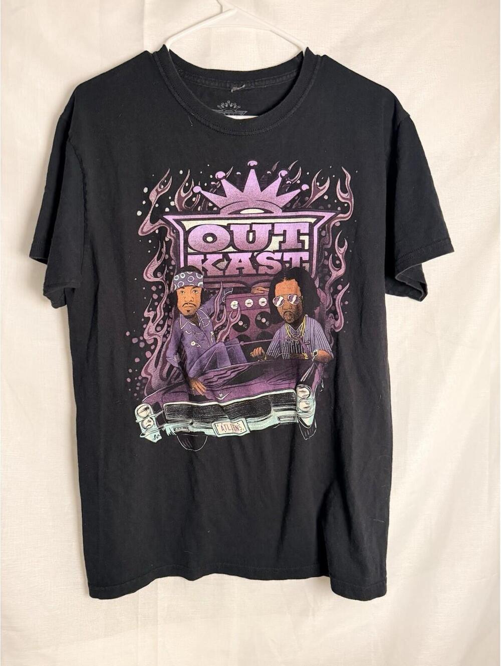 Official Outkast “Atliens” Black T-Shirt Adult Size Large 100% Cotton
